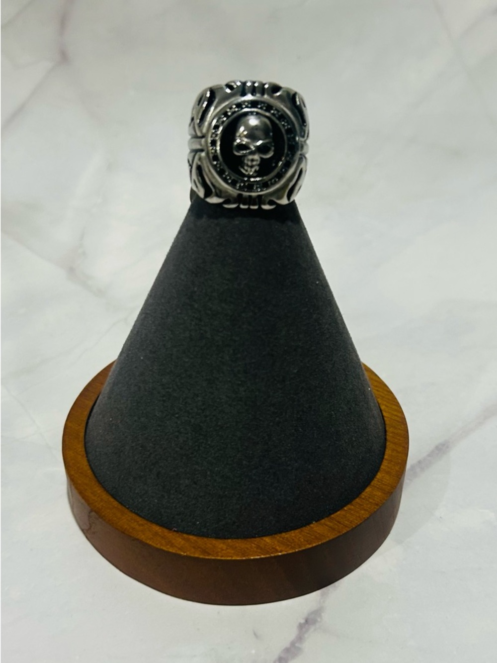 Men's Skull Signet Ring - Stainless Steel